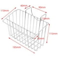 thumbnail image 2 of CRILSTYLEO 1Ud Soporte Colgante Para Fregadero Plata De Acero Inoxidable Con Estante Exterior Para, 2 of 8