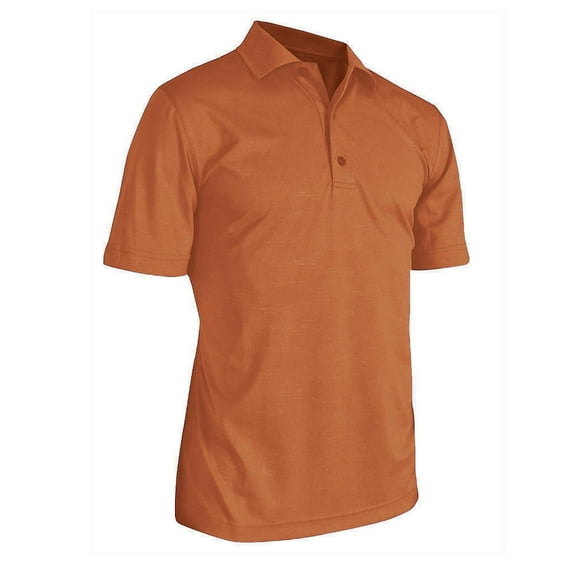 Monterey Club Men's Noise Emboss Flat Knit Collar Pique Golf Polo Shirt #1278