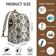 thumbnail image 5 of Vintage Style Bohemian Backpack Unisex, Spacious Boho Bookbag with Front Pocket, Durable Daypack for College High School, Work Travel Vacation, Excellent Gift Idea, 5 of 5