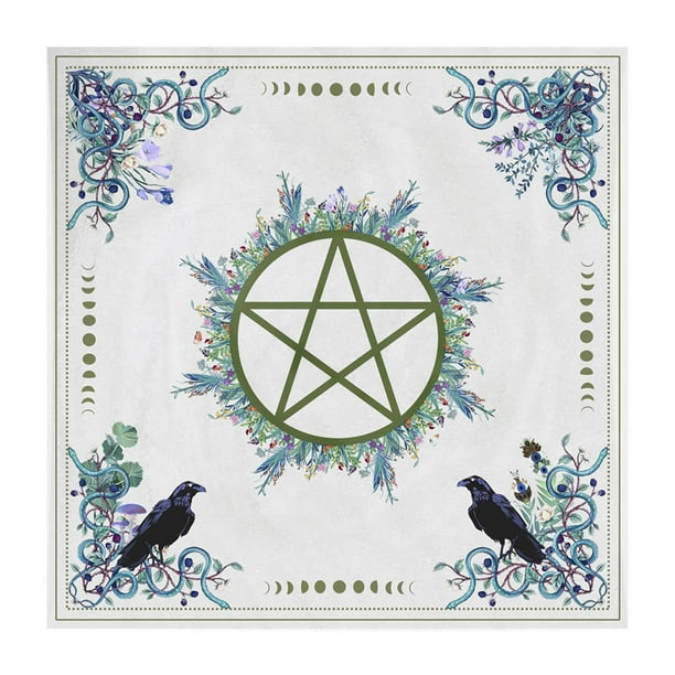 Mantel de Altar,Alter Tarots Tela de Cartas Mantel Tapiz,Terciopelo grueso Tela de altar de Astrología Tela de Tarots,Cartas de Radiestesia Mantel Tapete Mantel de Altar,Tela de Cartas de