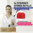 thumbnail image 2 of Replacement Scrubber Refill for WTYYC Extendable Tub Tile Shower Brush for Cleaning Non-Scratch (5X Scrubber Sponge Red), 2 of 7