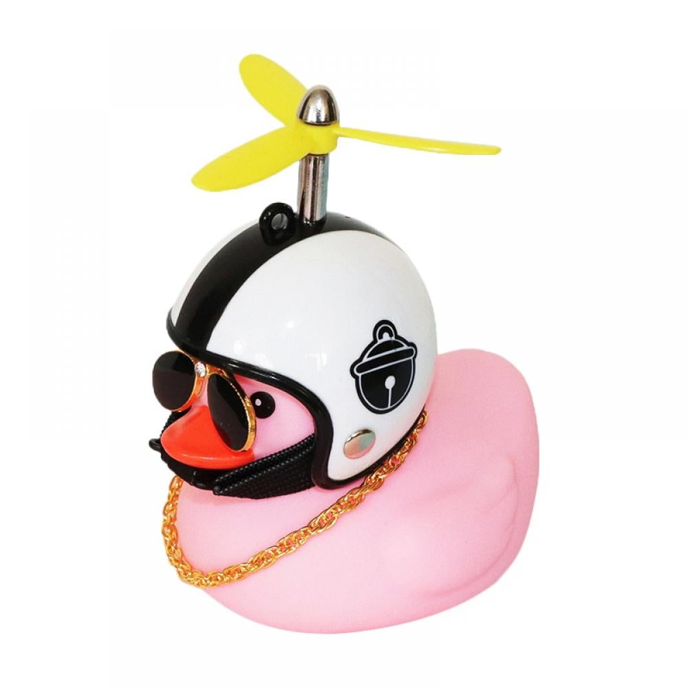 Baywell Rubber DucRubber Duck Car Ornaments Pink Duck Bike Bell Cute Duck Car Dashboard