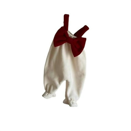 

TOPUNDER Baby Little Girls Ovrealls Dress Fall Winter Bowknot Suspender Trousers Boys Solid Clothes Outwear