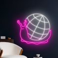 thumbnail image 2 of Handmadetneonsign Disco Snail Neon Sign, Snail Disco Neon Led Art Decor, Disco Ball Animal Wall Decor, 2 of 5
