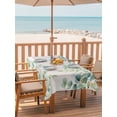 thumbnail image 2 of Outdoor Tablecloth with Umbrella Hole for Patio/Picnic/Party/Camping, Eucalyptus Leaves Waterproof Table Cloth Rectangle Table Cover Washable, Sage Green Summer Botanical (60"x 102"), 2 of 8
