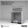 thumbnail image 6 of Karran Usa QU-670-BR-PK1 Quartz Qu 31-3/4" Undermount Single Basin Quartz Composite, 6 of 7