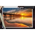 thumbnail image 3 of Myrtle Beach, South Carolina, Pier and Sunset (12x18 Wall Art Poster, Room Decor), 3 of 3