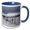 Blue/White, variant on 3drose, Pine Valley Utah with Snow All over and Blue in Sky, 11oz Two-tone Yellow Mug