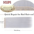 thumbnail image 4 of MY-LADY 5Clips Wavy Curly Synthetic Clips in Hair Extensions 3/4 Full Head Clips on Hairpieces for Women 26inch silver gray, 4 of 8