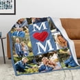 thumbnail image 4 of AISENIN Personalized for Mom Custom Blanket with Photos Pictures Text Best Mom Ever Gifts from Daughter Son Kids Customized Birthday Gifts for Mom Grandma Wife Women, 4 of 5