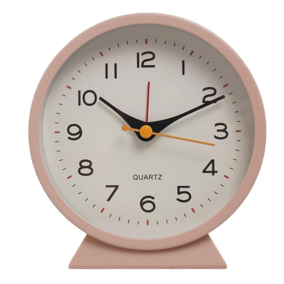 MOQIN Vintage Retro Analog Alarm Clock, Retro Large Silent Sweep Modern Decoration Brief Home Bedroom 8inch 20cm Quartz Clock Round Wall Clock, Gift Clock