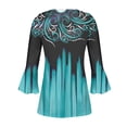 thumbnail image 5 of Dyegold Peasant Tops For Women Teen Girls Womens 3/4 Sleeve Tops Knit Tops For Women Summer Work Office Sport Long Sleeve ​Loose Fit Blouses ​3/4 Sleeve Tunic Tops For Women ​Online Shopping, 5 of 5