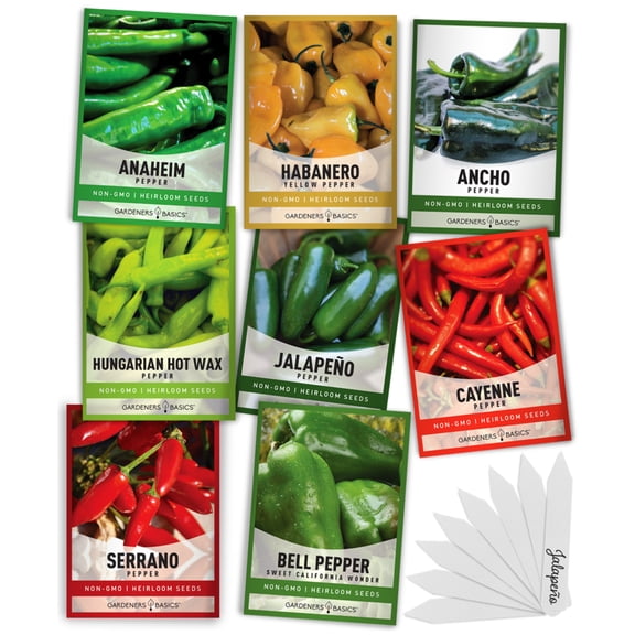 Pepper Seed Assortment | 8 Variety Pack