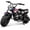 Black, variant on XtremepowerUS 99cc 4-Stroke Gas Mini Dirt Bike, Up to 40 MPH, Automatic Pull Start Off-Road Trail Motorcycle for Teens & Adults (Ages 13+), Hydraulic Suspension, Rear Disc Brake, 240 lb Capacity, Blu