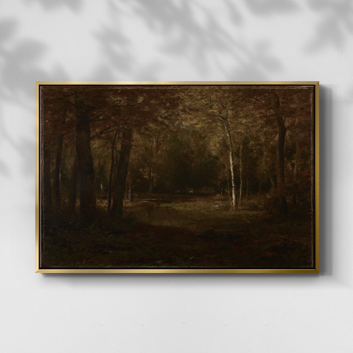 Vintage Landscape-CCCXVII By Wexford Home Framed in Gold Wood Gallery Wrapped Canvas 25 in. x 37 in.
