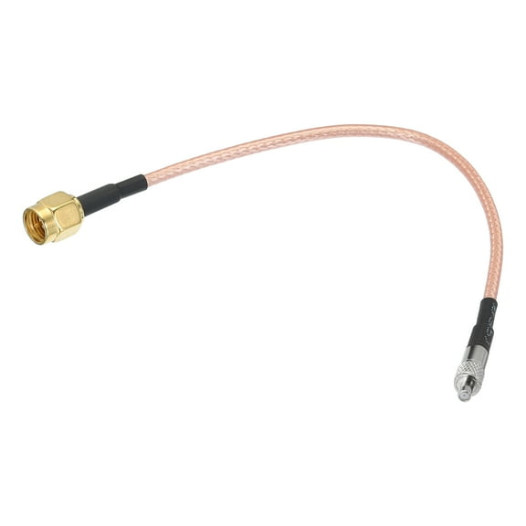 RG316 Coaxial Cable SMA Male to TS9 Female Low Loss Coaxial Cable 0.5FT Orange 1Pcs