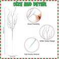 thumbnail image 2 of 30 Pack Artificial Glitter Stem Ornaments,Happon 13.7 Inches Decorative Glitter Sticks Branches Twigs, Artificial Christmas Picks for Christmas Tree Decorations and Home Decor, 2 of 8