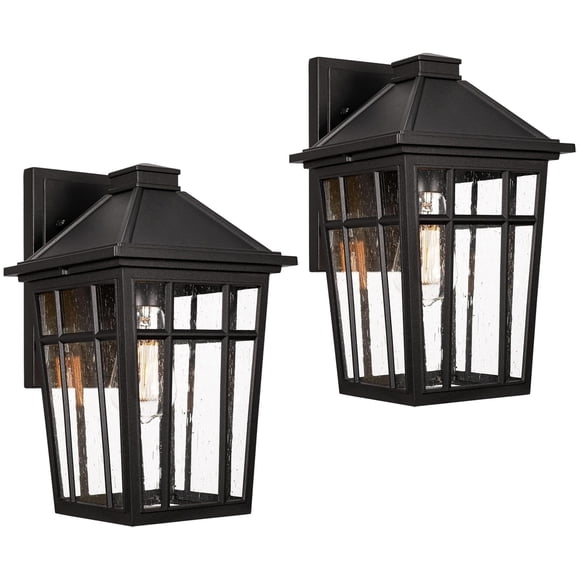 Lámparas de pared para exteriores Darkaway de aluminio de 14 pulgadas, 2 unidades, impermeables