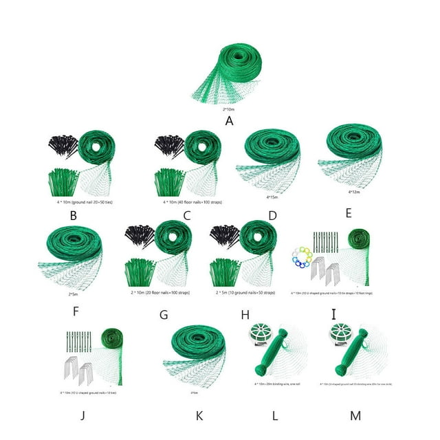 VONKY Filet Anti-Oiseaux Jardinage Plantes Maille Cerf Ciel Filets en Nylon Multifonction Légumes Protection Barrière Résistante à l'Usure Type13