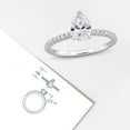 thumbnail image 6 of Created Forever Women's 1 1/6 CT Lab Created Diamond 14K White Gold Bridal Ring (G-H, VS1-VS2), 6 of 9