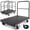 Three Bar Type, variant on VEVOR Panel Dolly, 1000 lbs Load Capacity, Drywall Mover with 10 Inch Rubber Wheels Fits Different Terrain, Adjustable Clamp Panel Cart for Steel Panels, Mattress, Doors and Drywall Sheet, Black