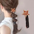 thumbnail image 5 of Herrnalise Star Braided Telephone Wire Hair Bands, 2024 New Phone Cord Straight Spiral Hair Ties, No Crease Elastic Coils, Multi Color Waterproof Spiral Phone Cord Hair Scrunchies Hair Coils, 5 of 9