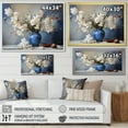 thumbnail image 4 of Designart "Still Life With Iris Bouquet In A Vase" Irises Floater Framed Canvas Art Print, 4 of 5