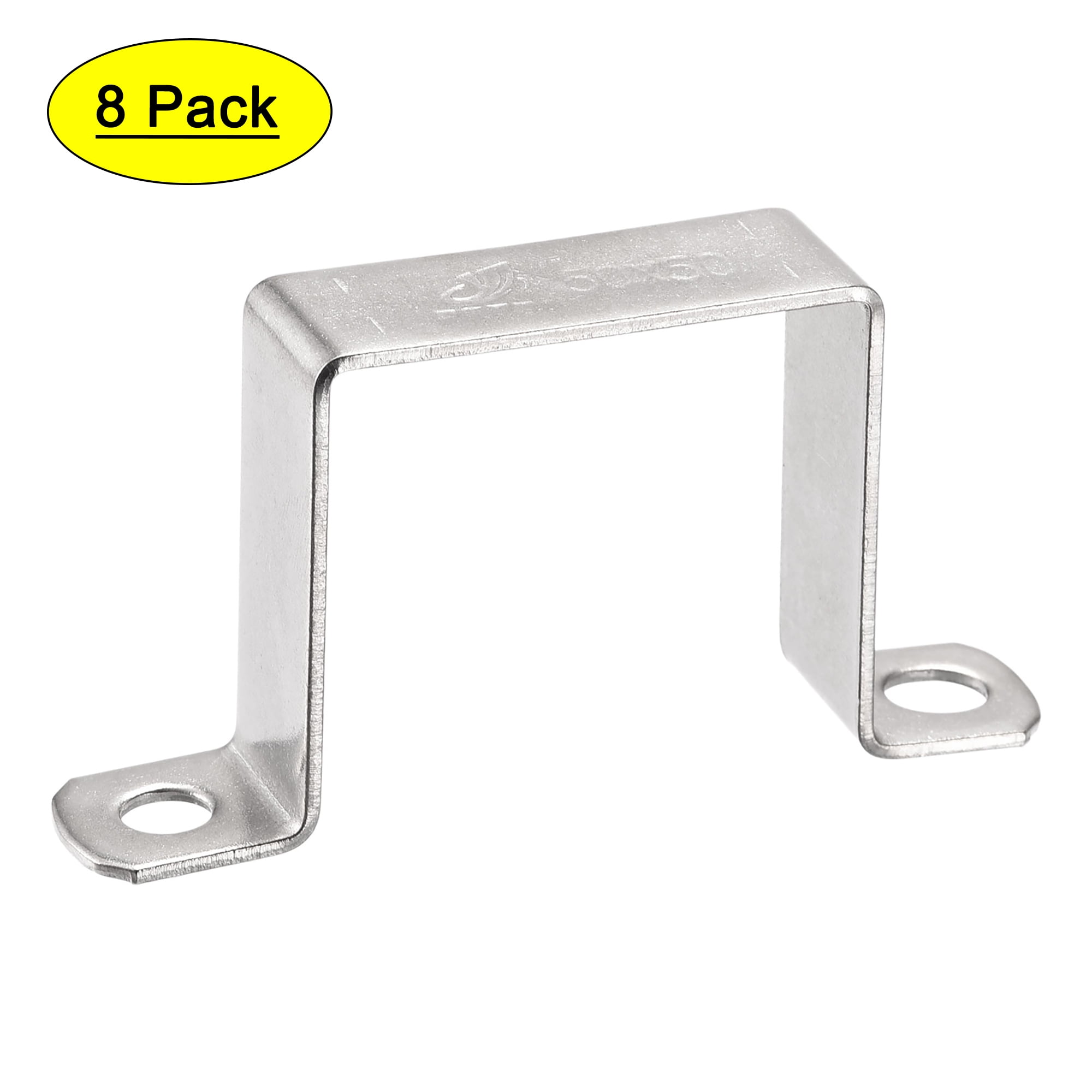 Uxcell 48 x 52mm 304 Stainless Steel U Shaped Connector Bracket 8 Pack