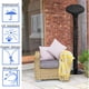 thumbnail image 4 of Funda para columpio de jardín de 3 plazas, funda impermeable Oxford para columpio de exterior, funda anti-UV para columpio, funda protectora para columpio (gris)-220*125*170cm, 4 of 5