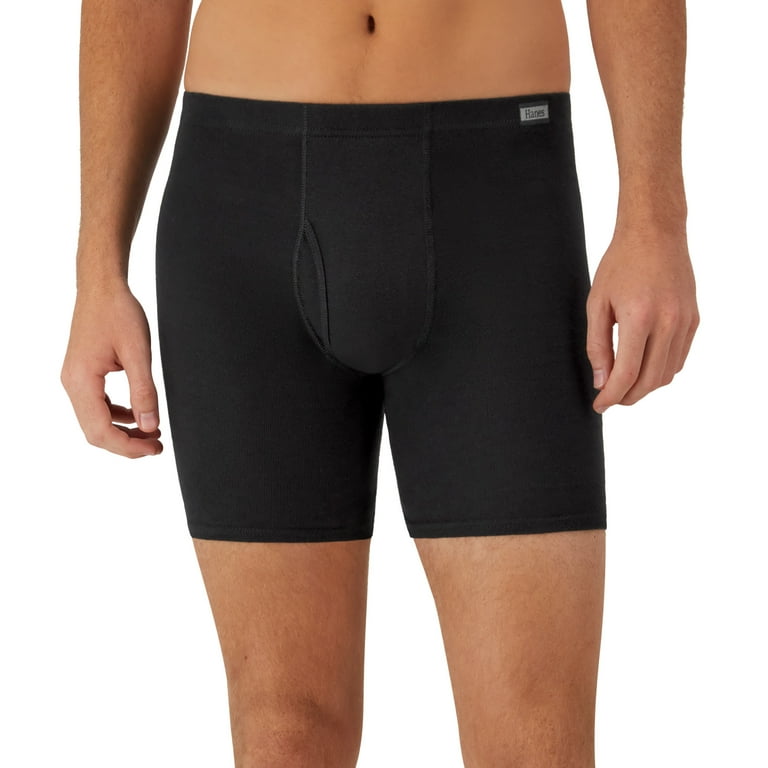 Hanes Women's 3 Pack ComfortSoft Lounge Boxer, Black/White