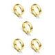 thumbnail image 2 of Minnieouse Anillo de banda unisex Boda Escuela Nupcial Esposa Marido Nudillo Mano Joyería Vacaciones Regalos personalizados Oro Tamaño 13 Oro Taille 13 5piezas, 2 of 6