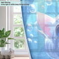 thumbnail image 4 of BZSMCE Window Curtain Panels Fashion Curious Cat Underwater Printed 63x42in/63x52in, 4 of 7