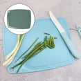 thumbnail image 2 of Chopping Board Plastic Kids Fruits Vegetables slicing Board Kitchen Cooking Utensil, 126625, Blue, 2 of 7