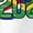 White, variant on Brazil Soccer Country Flag T-Shirt 2026 – Unisex Adult Football Fan Tee, World Tournament Supporter Shirt - Charcoal - L