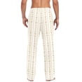 thumbnail image 4 of FORMRS Mens Pajama Pants with Pockets Soft Cotton Sleepwear Lounge Bottoms, Sizes S-2XL, Beige Abstract Pattern, 4 of 7