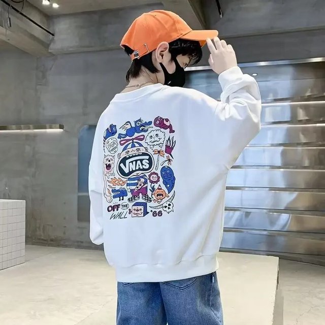 Sudadera de primavera para niños, sudaderas con capucha y sudaderas de estilo informal, nuevo modelo 2024, ropa para niños para niños medianos y grandes, TopTrendy