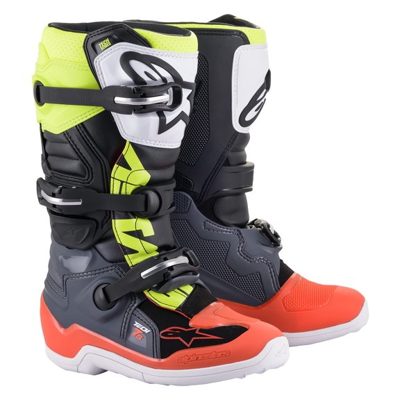 Botas Alpinestars Tech 7S rojas para niños talla 04