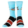 thumbnail image 2 of ODD SOX Top Gun Sky Crew Socks Funny Retro 80s Movie Socks Size Large for Men & Women Bright Blue, 2 of 6