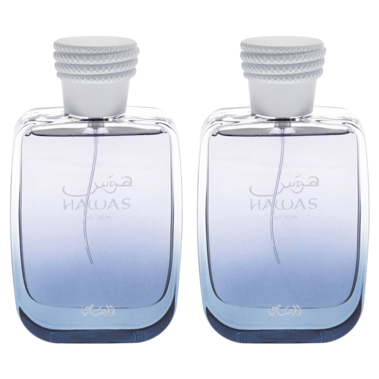 Rasasi Hawas Collection - Hawas Ice - Pack of 2 , 3.38 oz EDP