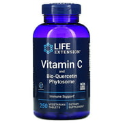 Life Extension Vitamin C and Bio-Quercetin Phytosome, 250 Vegetarian Tablets