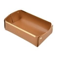 thumbnail image 2 of GROWTH TANK Desktop Vanity Tray Storage Home Living Room Drawer Key Phone Wallet Box Case Brown, 2 of 9