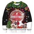 thumbnail image 5 of Suéter especial navideño de moda de finales de 2024 con estampado 3D de personajes de dibujos animados de películas de animales lindos, cuello redondo, top informal para parejas, 5 of 5