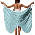 thumbnail image 1 of Sortie de Plage pour Femmes avec Sangle Réglable Fente Haute Côté en Polyester Tissé Transparent 1 Pce, 1 of 9