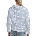 thumbnail image 7 of Lsque Rabbit Is Eating Carrots Pattern Casual Women's Hoodie,Hooded Sweatshirt with Kangaroo Pocket,Pullover Hoodie with Eye-catching Drawstrings-Large, 7 of 7