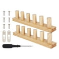 thumbnail image 4 of yuksok 2 Pieces Knitting Loom for DIY Blankets Portable Home Decor Handcrafted Wood, 4 of 9