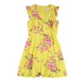 thumbnail image 1 of Vestido Floral Bar III ajustado y acampanado amarillo mediano, 1 of 2