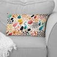 thumbnail image 2 of Designart "Cheetah Rainbow Deluge" Polka Dots Printed Throw Pillow, 2 of 5