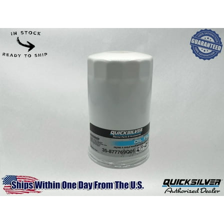 Quicksilver Genuine OEM Authentic Oil Filter 35-877769Q01