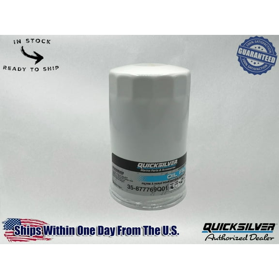 Quicksilver Genuine OEM Authentic Oil Filter 35-877769Q01