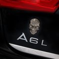 thumbnail image 4 of Universal 3D Fashion Metal Skull w/ USA Flag Emblem Car Decal Sticker Decoration, 4 of 20